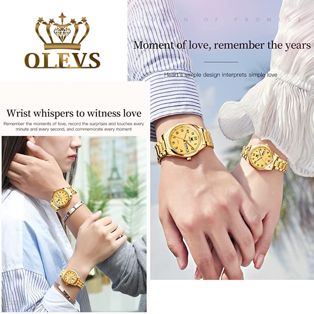OLEVS Classic Watches for Women Analog Quartz Watch Stainless Steel Rugged Waterproof Watches Roman Numeral Unique Calendar Date Business Wrist Watch - Image 6